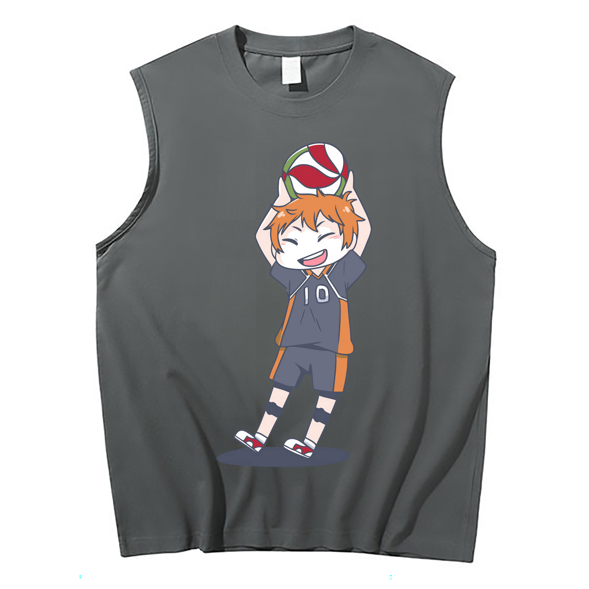 （画像用） ハイキュー!! Haikyu!! コットン100％タンクトップ（フロントプリント）